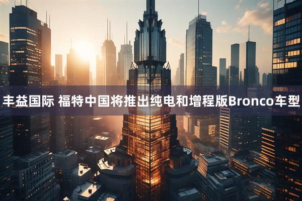 丰益国际 福特中国将推出纯电和增程版Bronco车型